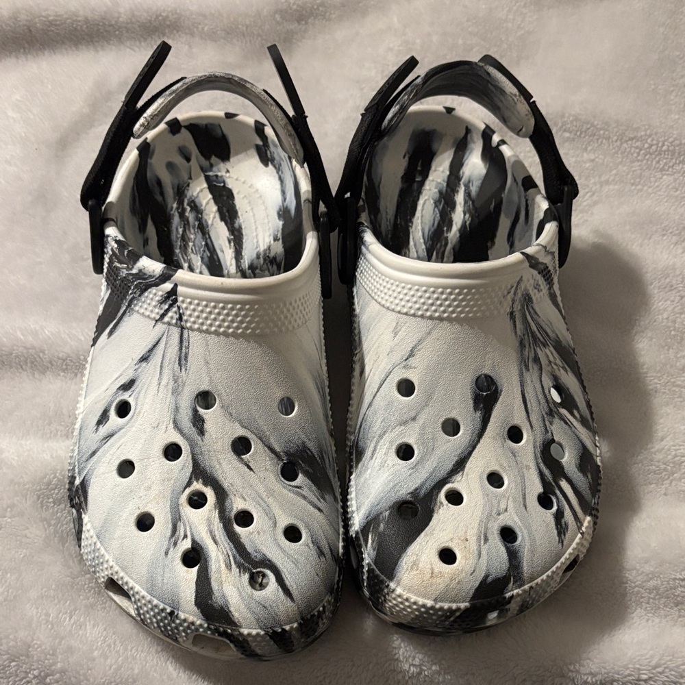 Women’s Black and White Clogs